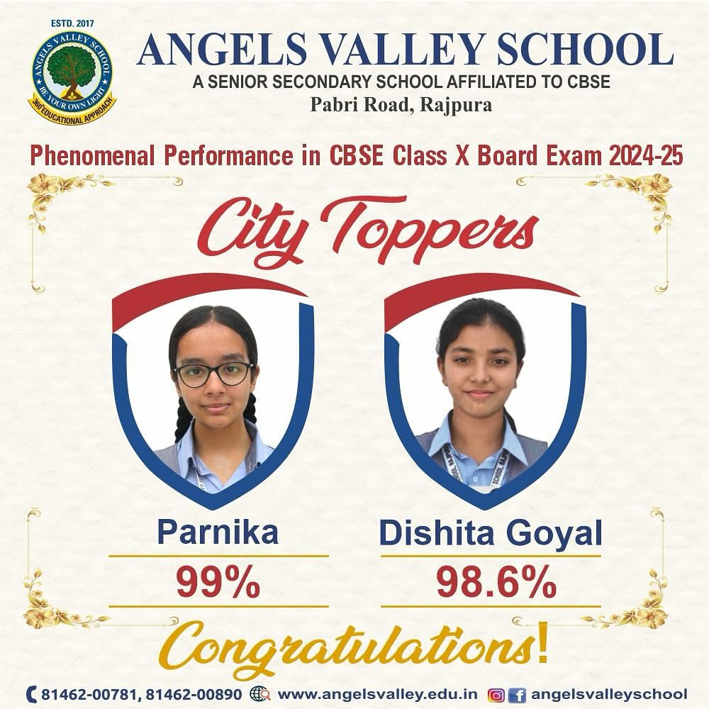 Angels Valley School Class X Results